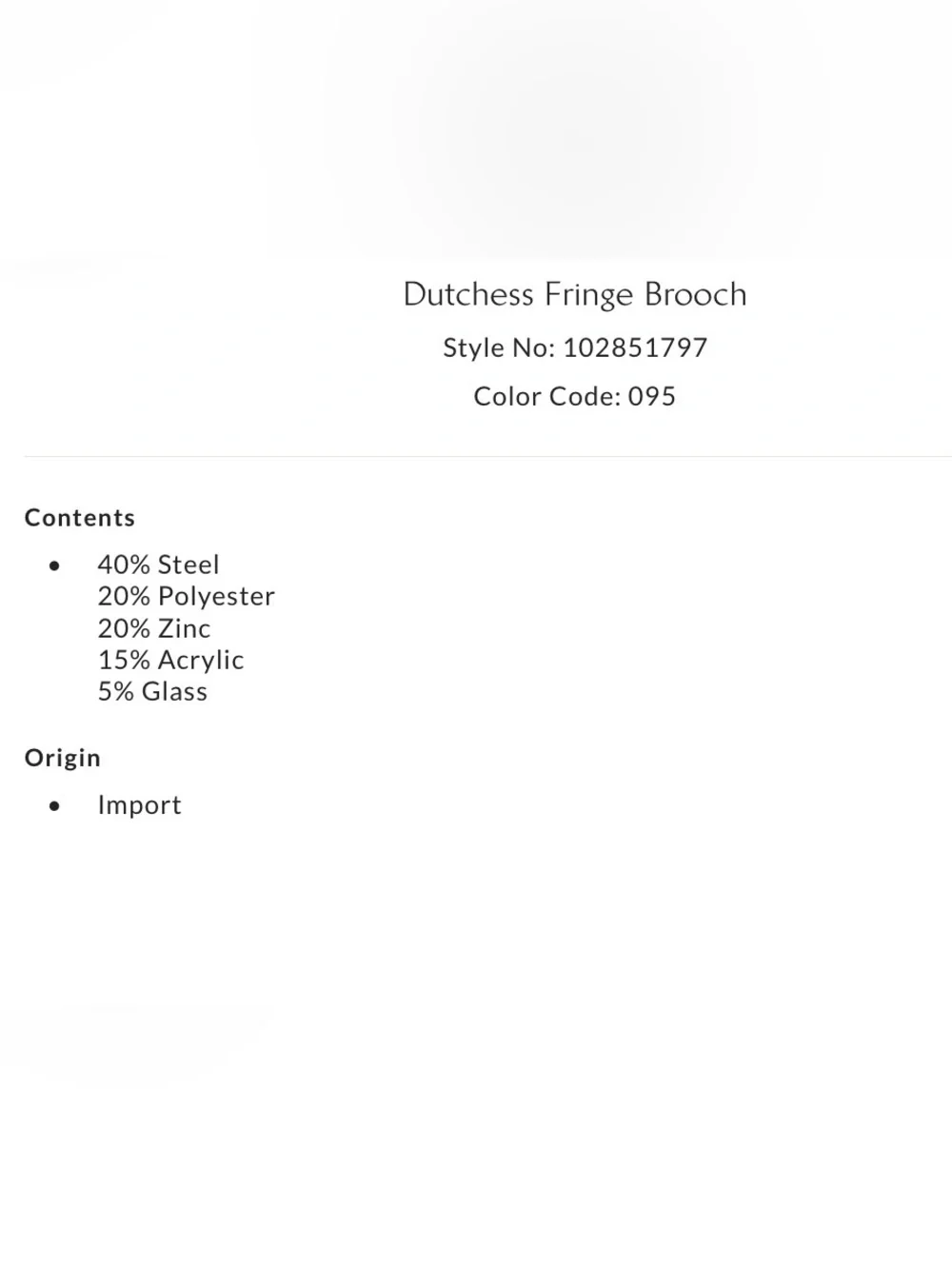 NWT Free People Dutchess Fringe Brooch in Multi Green Silver New $38🚨 Flawed
